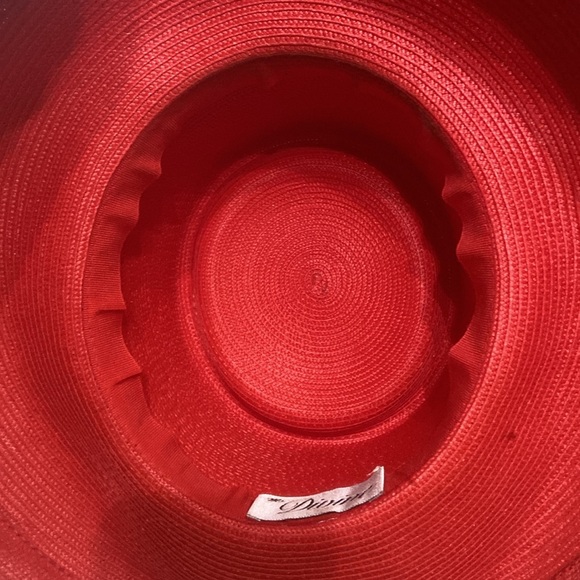 Beautiful Red Church/Dress Hat by Ms. Divine